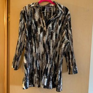 Multi colored button down shirt